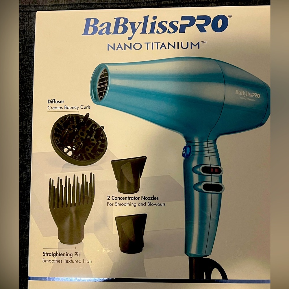 BaBylissPRO Nano Titanium Turbo Extreme Hair Dryer NIB